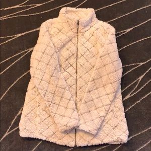 Women’s fuzzy zip up